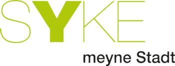 Logo der Stadt Syke mit der Beschrifte meyne Stadt